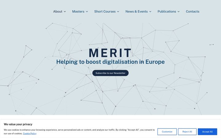 Screenshot of digitalmerit.eu