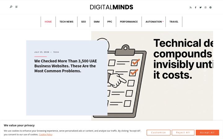 Screenshot of digitalmindspa.com
