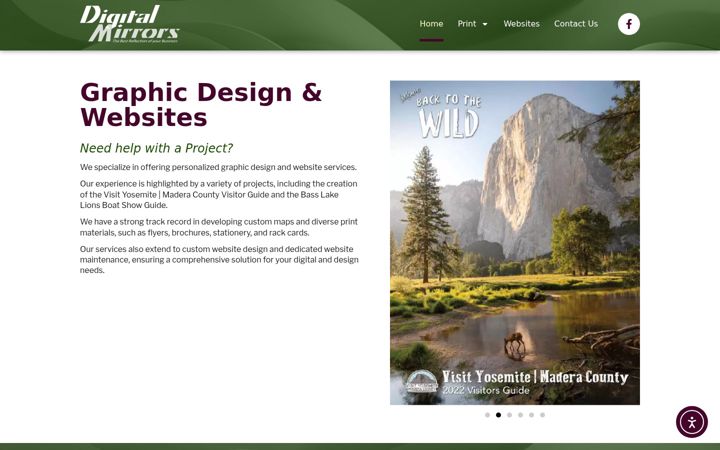 Screenshot of digitalmirrors.com