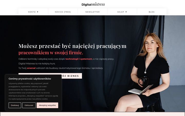 Snimka zaslona za digitalmistress.pl