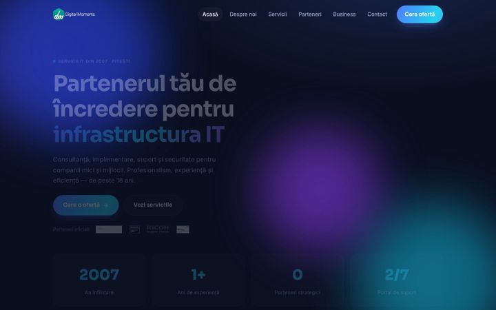 Екранна снимка на digitalmoments.ro