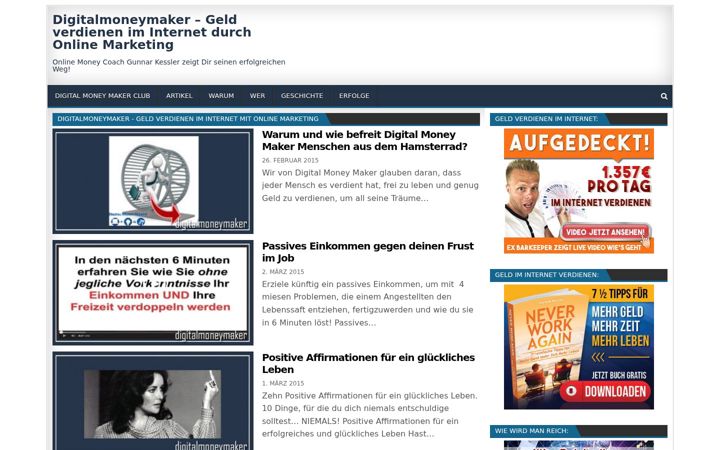 Screenshot of digitalmoneymaker.eu