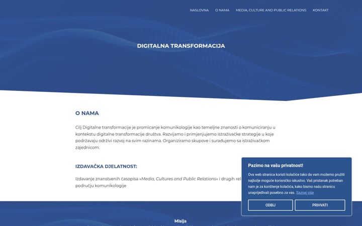 Screenshot of digitalna-transformacija.org
