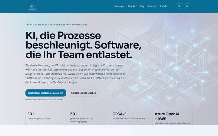 Screenshot of digitalnativesolutions.de