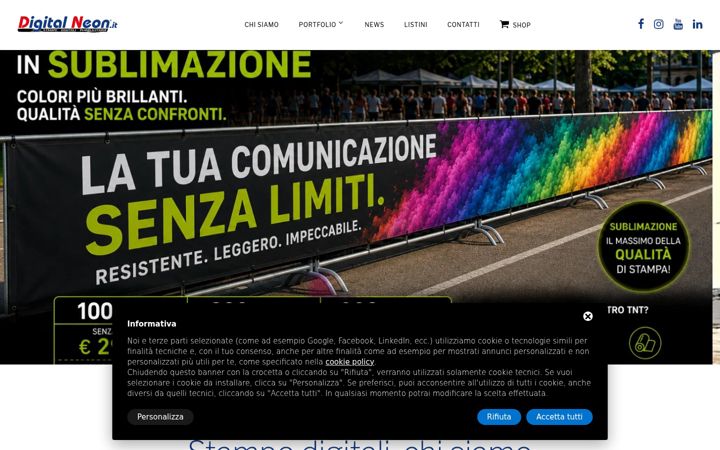 Screenshot of digitalneon.it