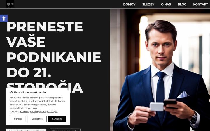 Screenshot of digitalneuctovnictvo.eu