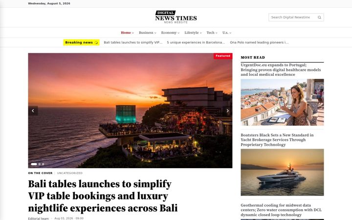 Screenshot of digitalnewstimes.com
