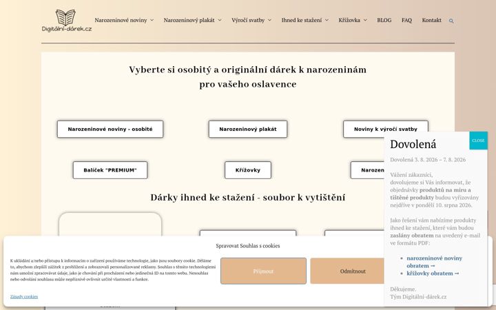 Screenshot ta' digitalni-darek.cz