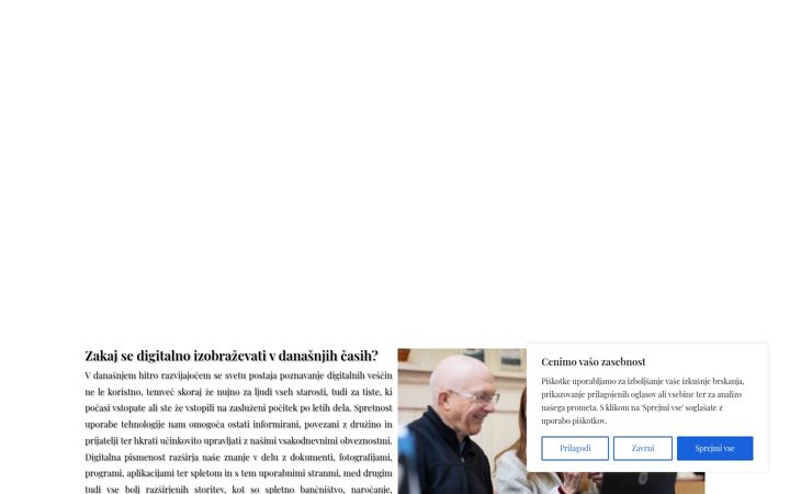 Screenshot ta' digitalni-raziskovalec.si