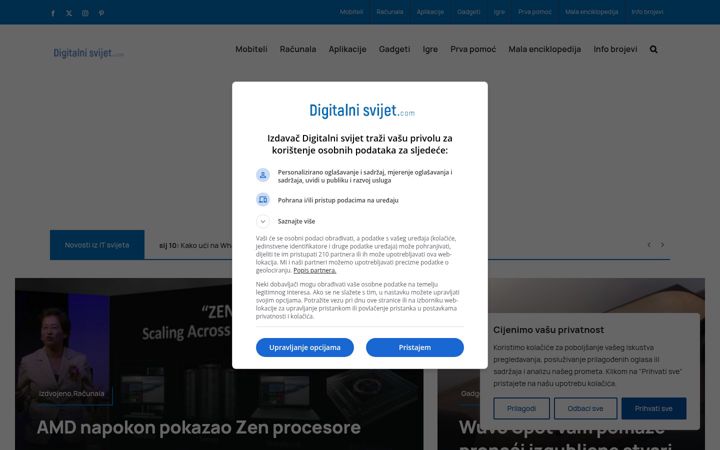 Screenshot of digitalni-svijet.com