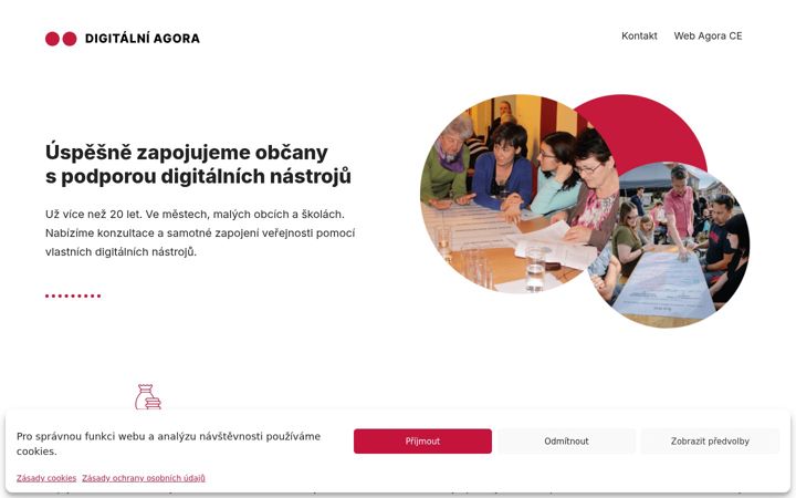 Screenshot ta' digitalniagora.cz