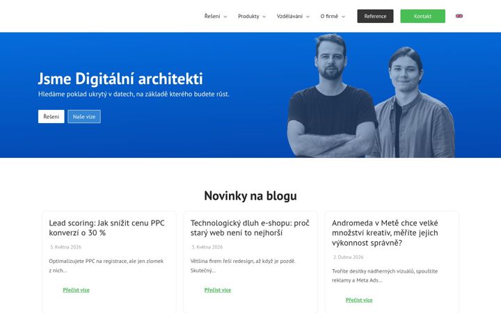 Screenshot ta' digitalniarchitekti.cz