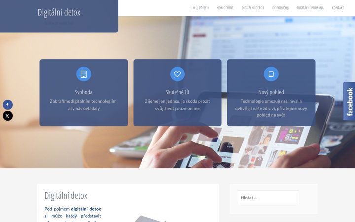 Screenshot ta' digitalnidetox.cz