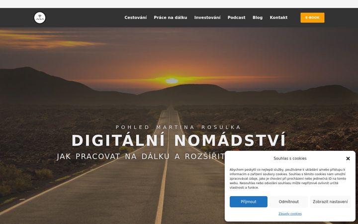 Screenshot ta' digitalninomadstvi.cz