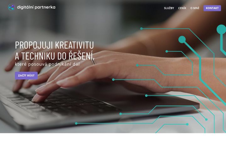 Screenshot ta' digitalnipartnerka.cz