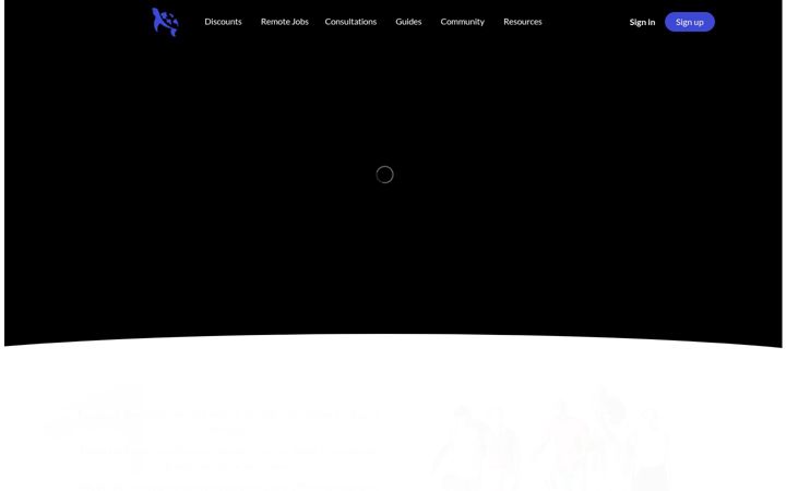 Screenshot of digitalnomads.world