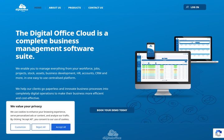 Zrzut ekranu digitalofficecloud.co.uk