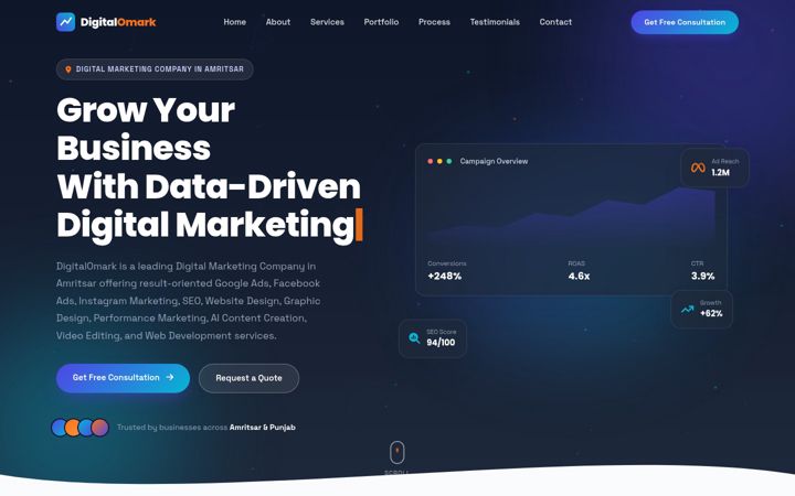 Screenshot of digitalomark.com