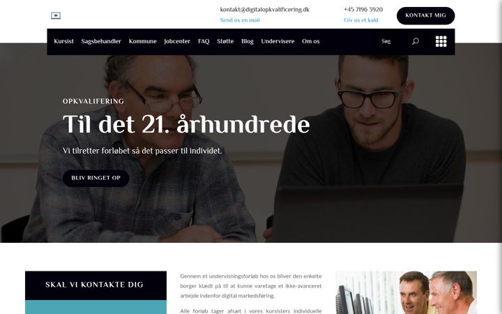 Screenshot of digitalopkvalificering.dk