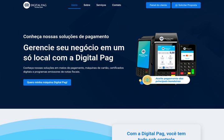 Screenshot of digitalpagtecnologia.com