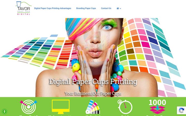 Screenshot of digitalpapercups.com