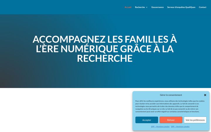 Captură de ecran a digitalparentingfoundation.org