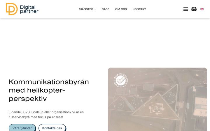 Ekrano kopija digitalpartner.se