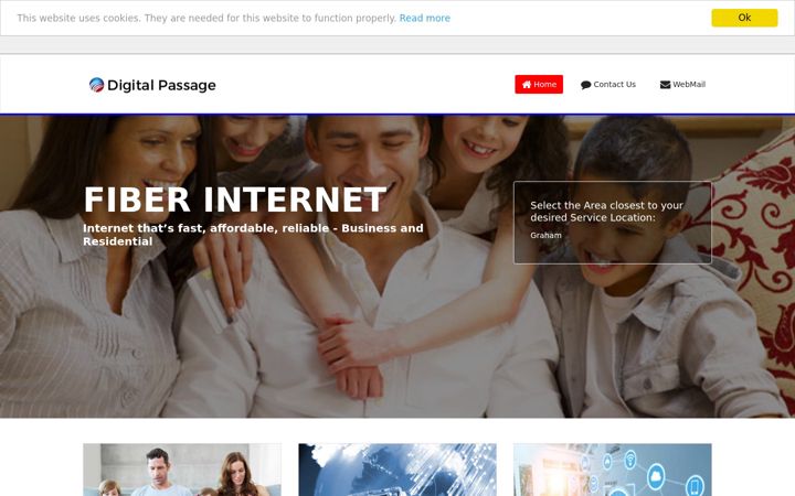 Screenshot of digitalpassage.com