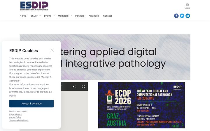 Screenshot of digitalpathologysociety.org