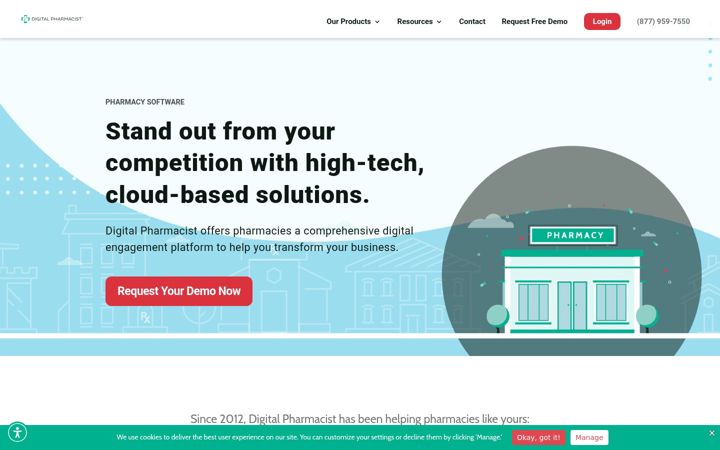 Screenshot of digitalpharmacist.com