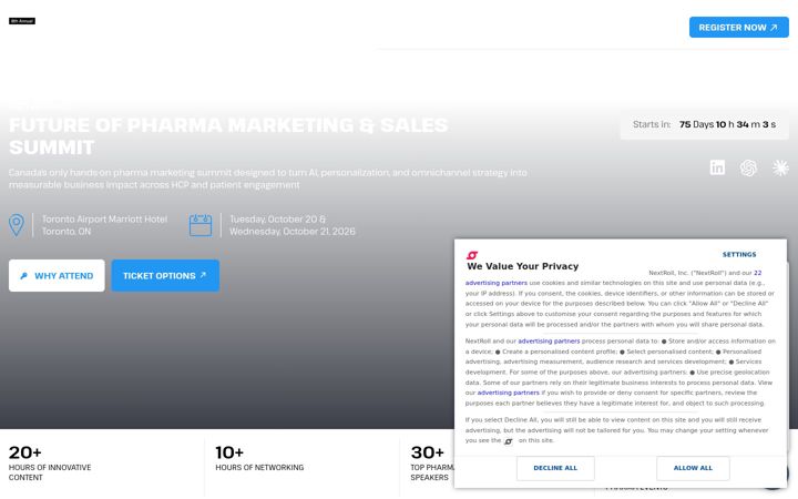 Screenshot του digitalpharmasummit.ca