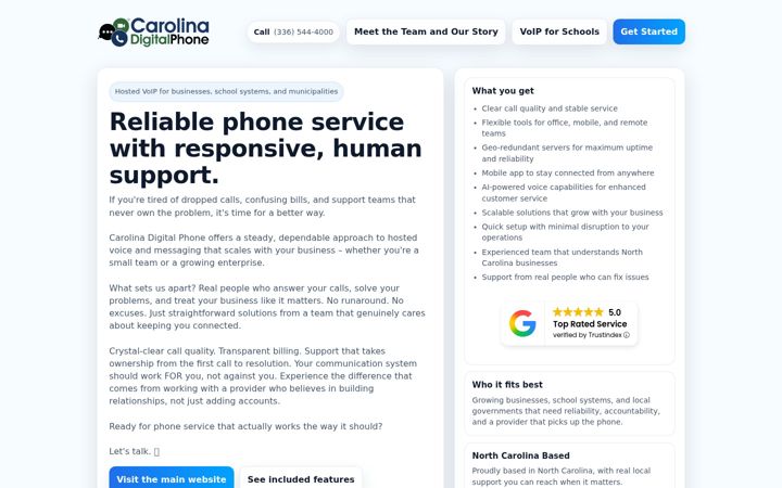 Screenshot of digitalphone.io