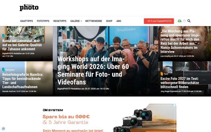 Screenshot of digitalphoto.de