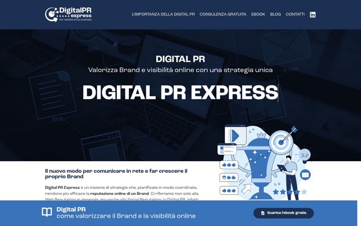 Screenshot of digitalpr.express
