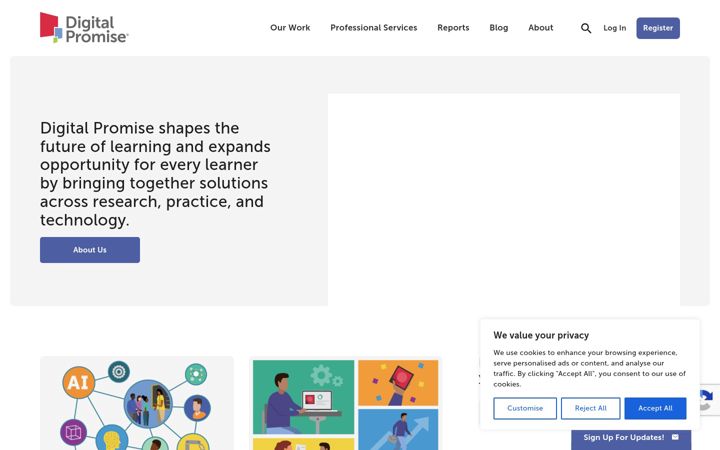 Screenshot of digitalpromise.org