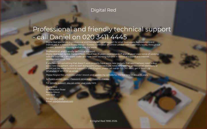 Screenshot of digitalred.com