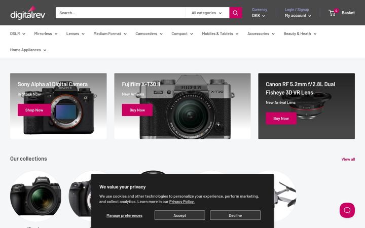Screenshot of digitalrev.com