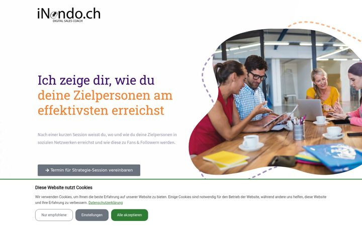 Screenshot of digitalsalescoach.ch