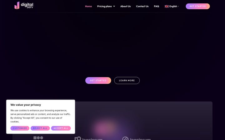 Screenshot of digitalserv.eu
