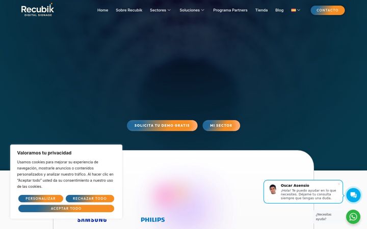 Screenshot of digitalsignageweb.com