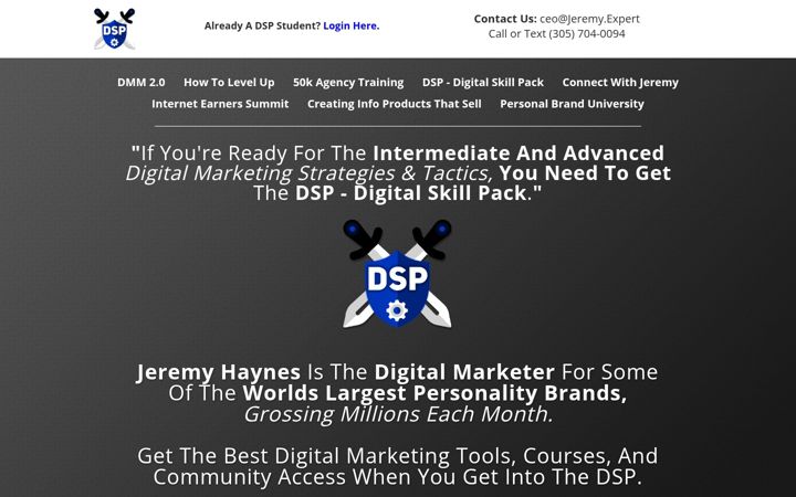 Screenshot of digitalskillpack.com