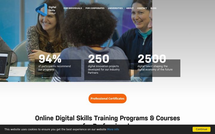 Screenshot of digitalskillsglobal.com