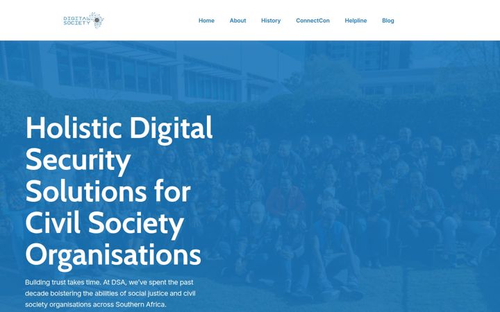 Screenshot of digitalsociety.africa