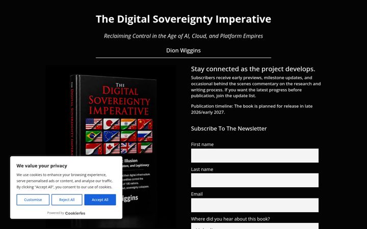 Screenshot of digitalsovereigntyimperative.com