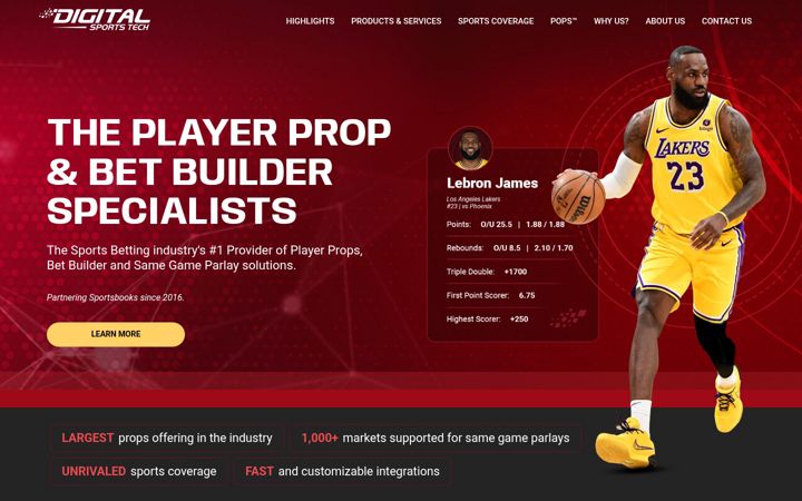 Screenshot of digitalsportstech.com