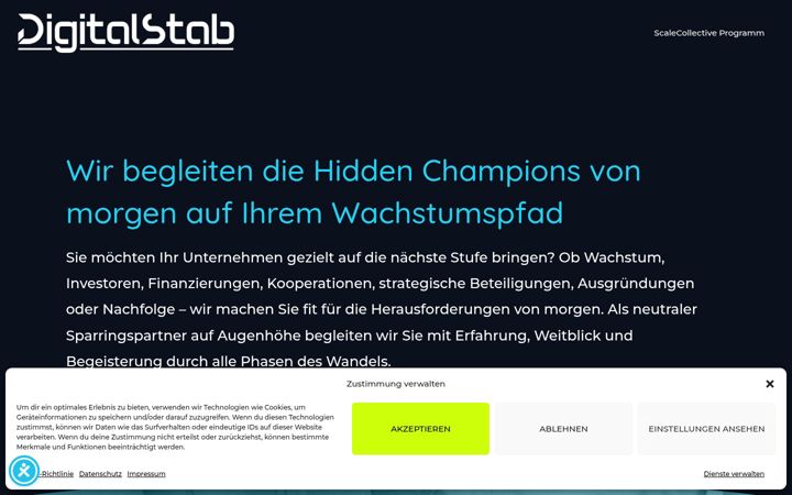 Screenshot of digitalstab.de