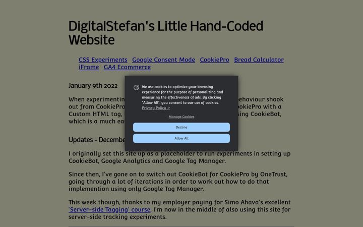 Screenshot of digitalstefan.com