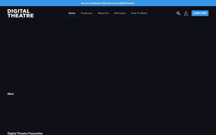 Screenshot of digitaltheatre.com