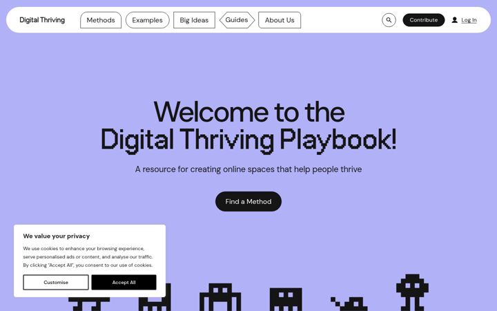 Screenshot of digitalthrivingplaybook.org