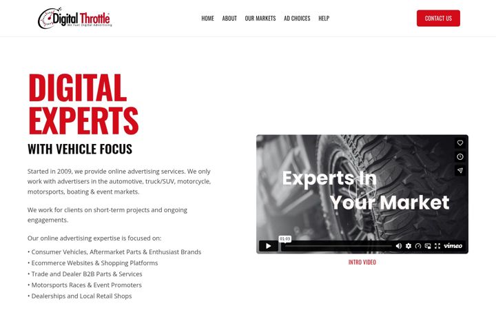 Screenshot of digitalthrottle.com
